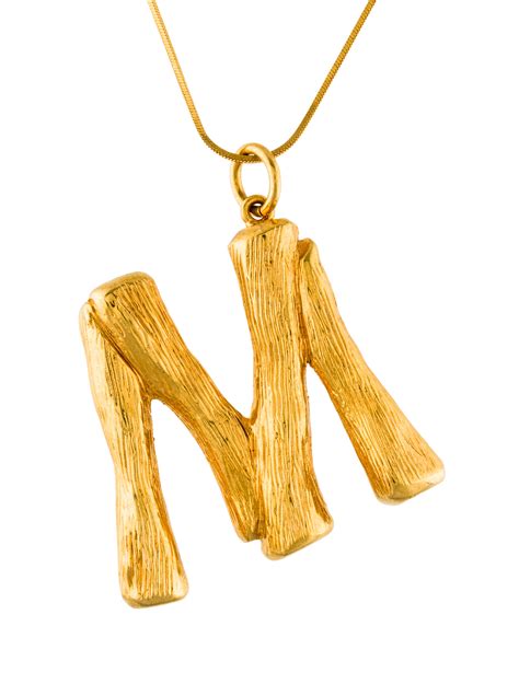 celine alphabet necklace|Celine letter necklace buy online.